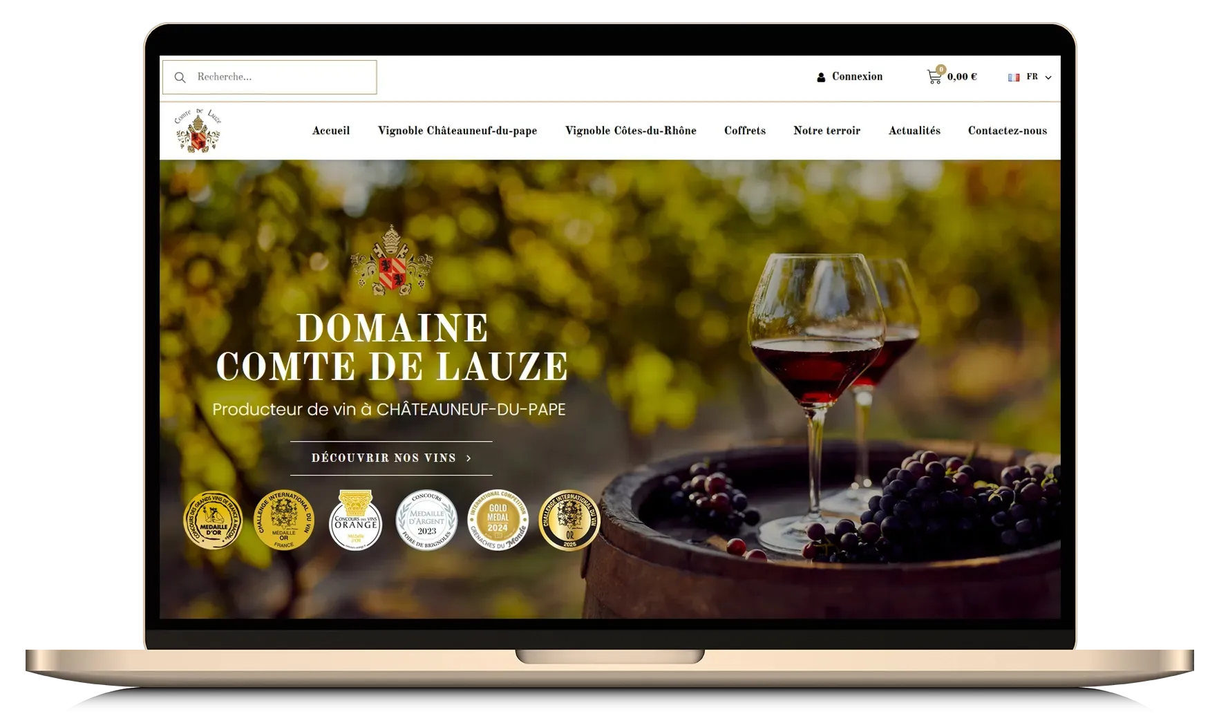 site-ecommerce-domaine-comte-de-la-lauze