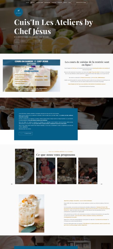 Chef Jésus - Page d'accueil