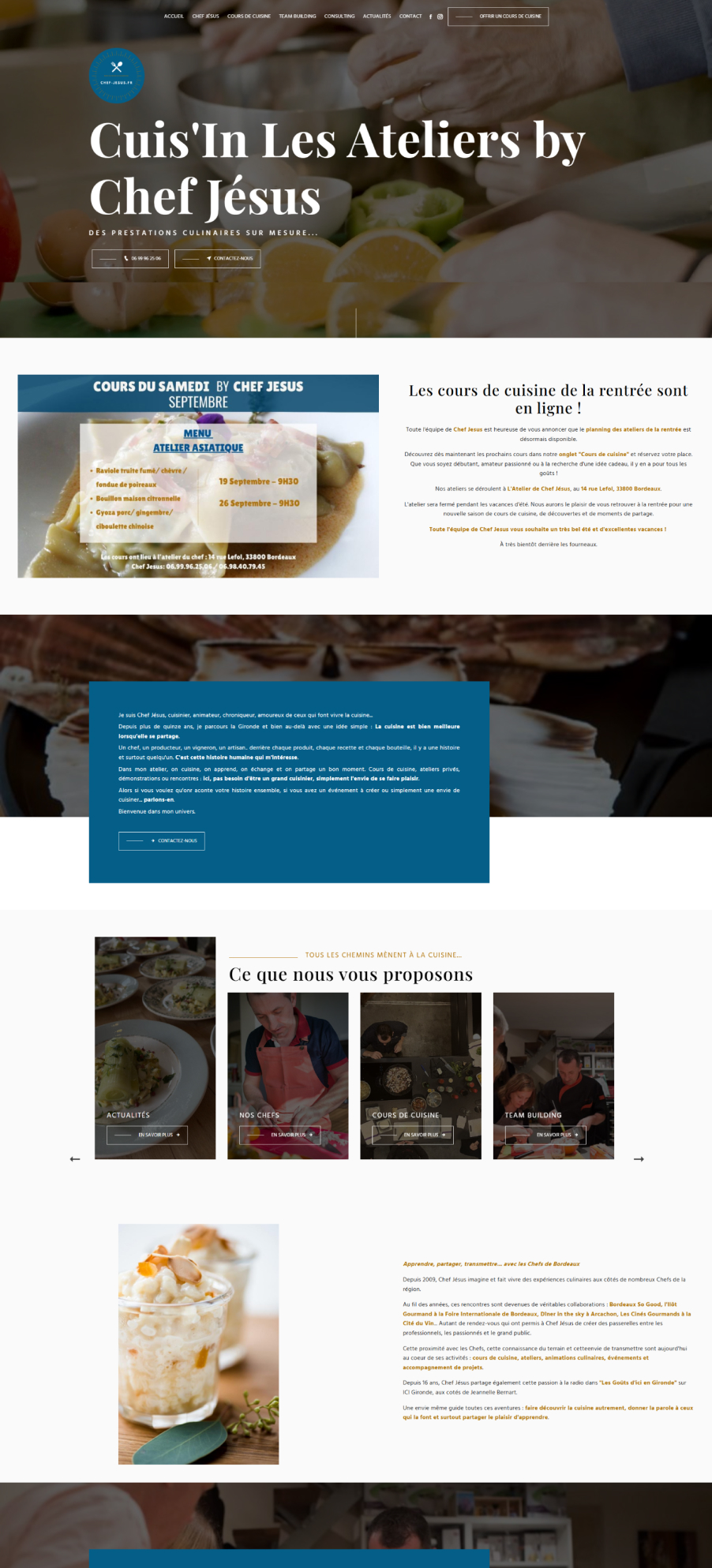 Chef Jésus - Page d'accueil