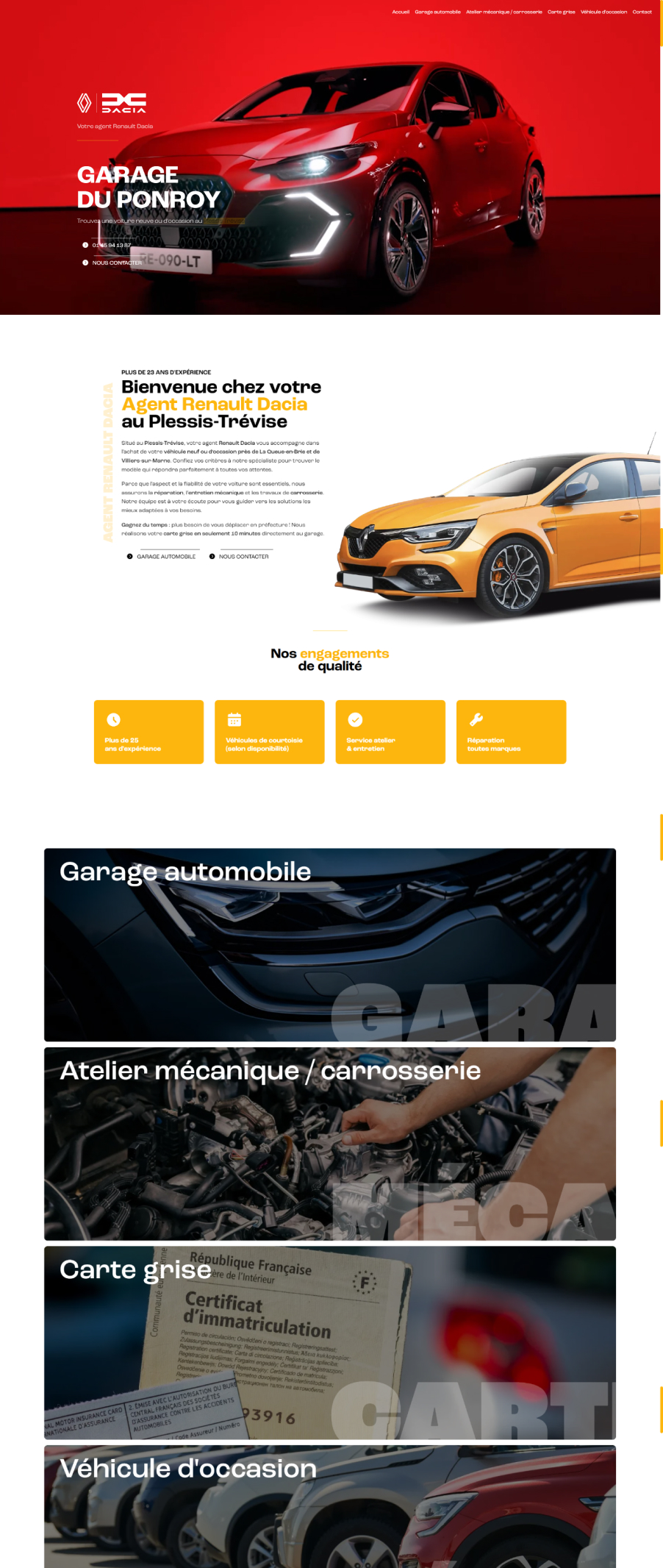 Garage du Ponroy - Page d'accueil